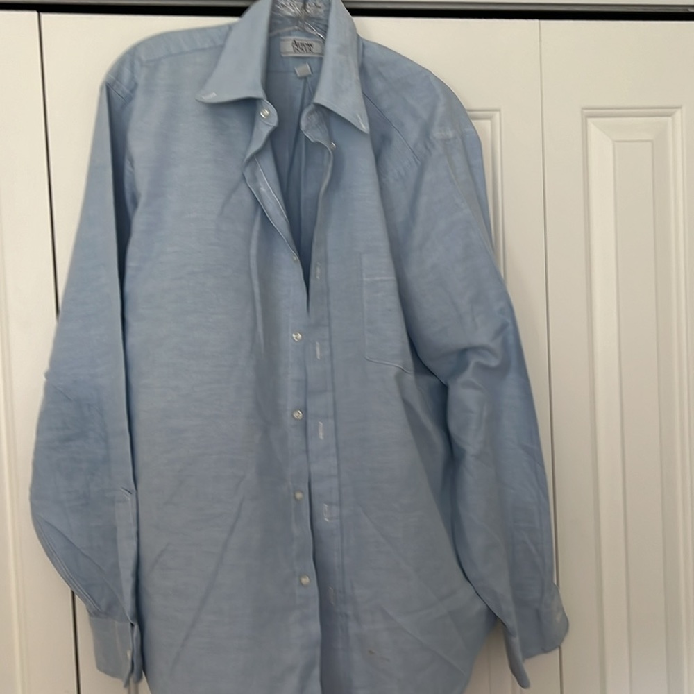 Arrow Dover Men’s Long Sleeve Button Down in Blue